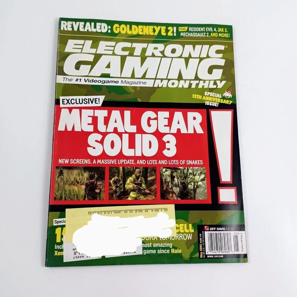 Electronic Gaming Monthly Magazine Metal Gear Solid 3 178 May 04 *MINOR WEAR